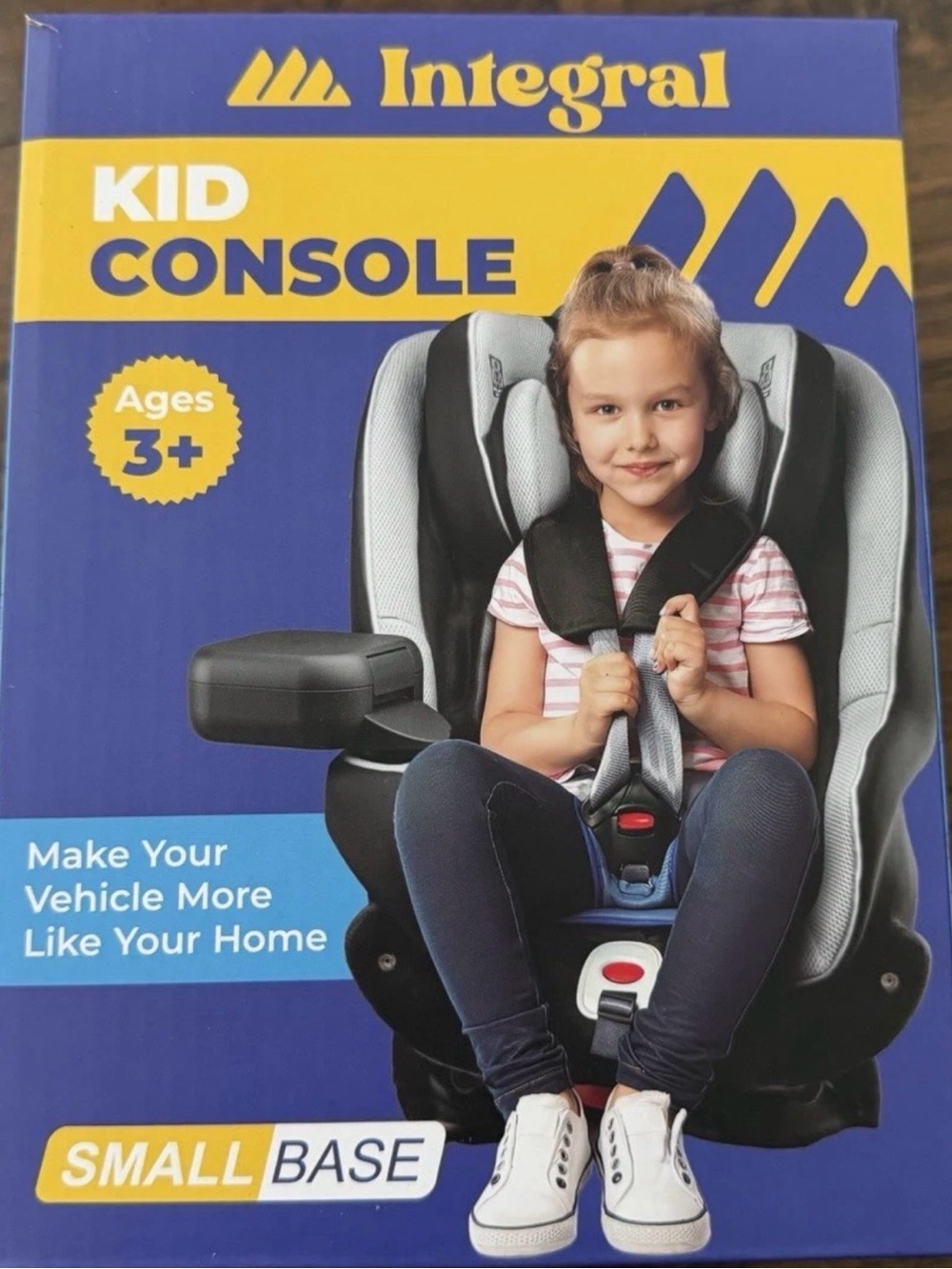 Kid Console Small Base - Black and Gray Car Seat Organizer